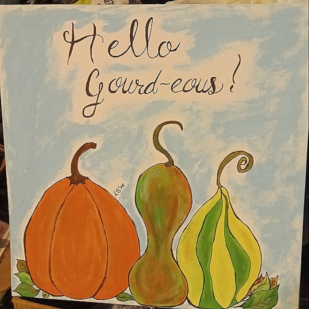 Hello Gourd-eous! Original Art